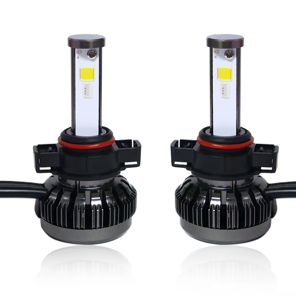 DIC светодиодный H7 H1 фары RGB голос/APP/Bluetooth Управление H4 H13 H3 9005 9006 H11/H8 9012 880 9004 9007 углеродное волокно ремонт яркие противотуманные фары