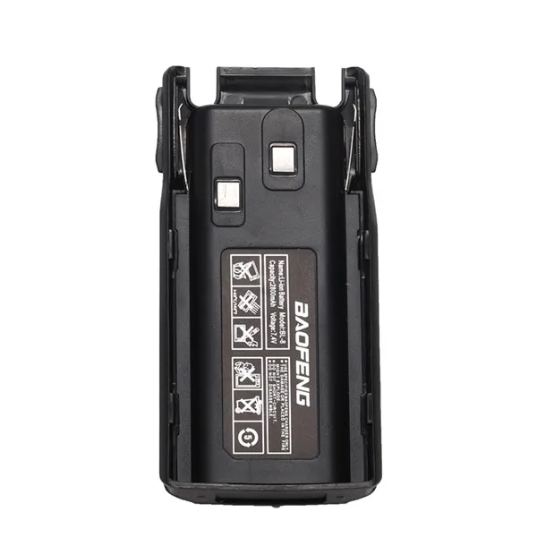 2800mAh Black BAOFENG UV-82 BL-8 7,4 V 2800 mAh/3800 mAh литий-ионный аккумулятор большой емкости для Baofeng Walkie Talkie BF-UV82 UV-82HP UV82 Plus UV-8D - Цвет: 2800mAh Black