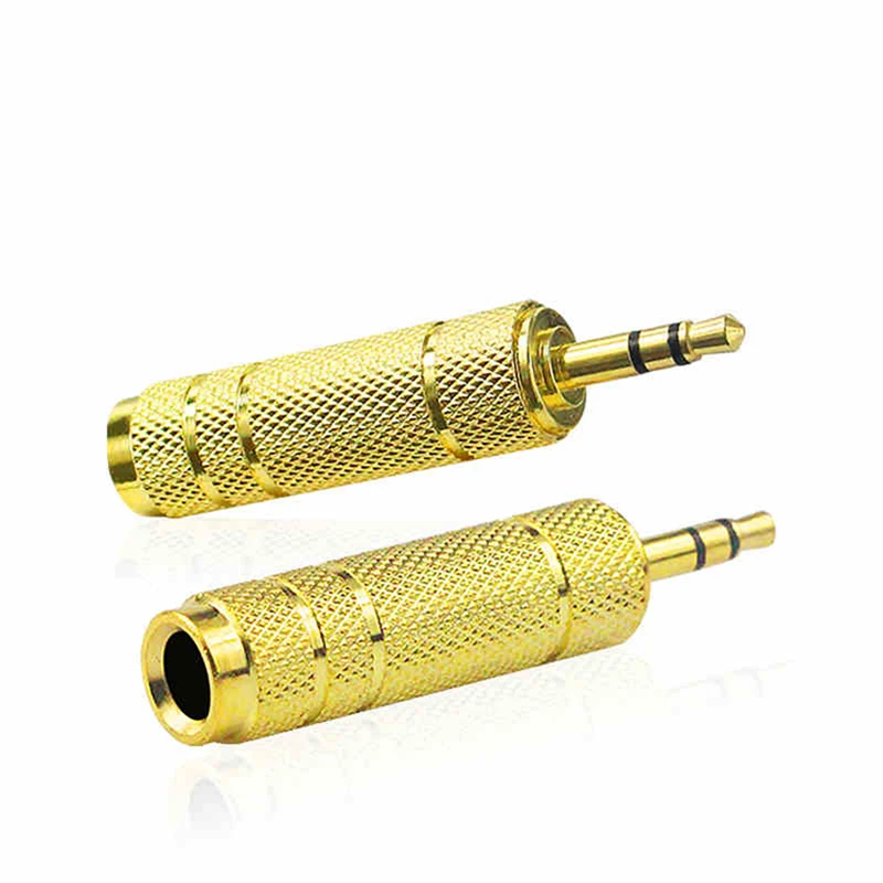 10pcs/lot 3.5mm Male to 6.35mm Female Adapter 3.5 Plug 6.35 Jack Stereo Speaker Audio Converter for PC Notebook 1pc | Компьютеры и