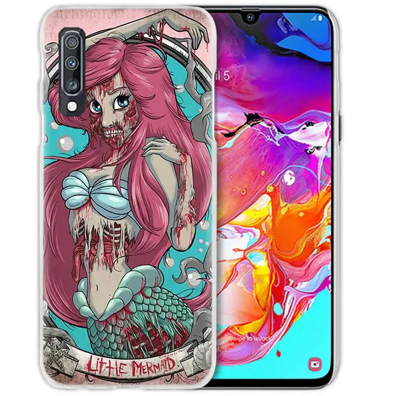 05 Принцесса Ариэль маленькая чехол с русалкой для samsung Galaxy M40 A50 A80 A70 A60 A40 A30 A20e A10 J4 J6 плюс J8 жесткий чехол из поликарбоната - Цвет: 05