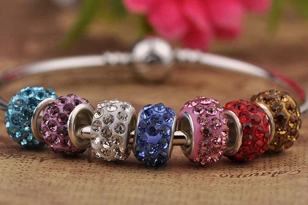 Горячая Распродажа большие маленькие бусины амулеты подходят для брендовых