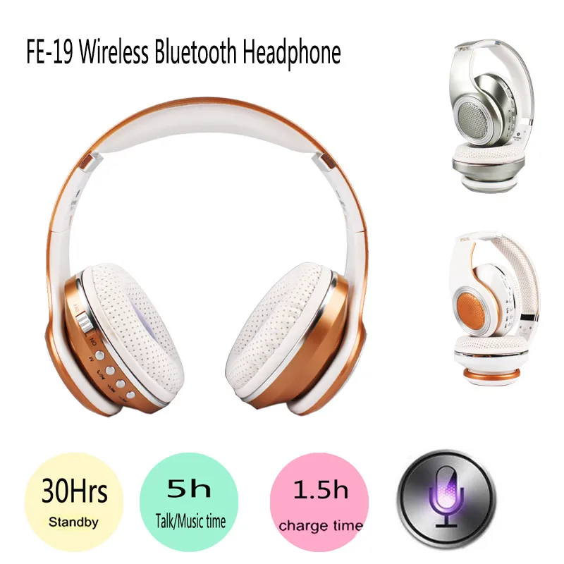 Моды Игровые наушники FE-19 складной проводной Беспроводной Bluetooth Smart стерео