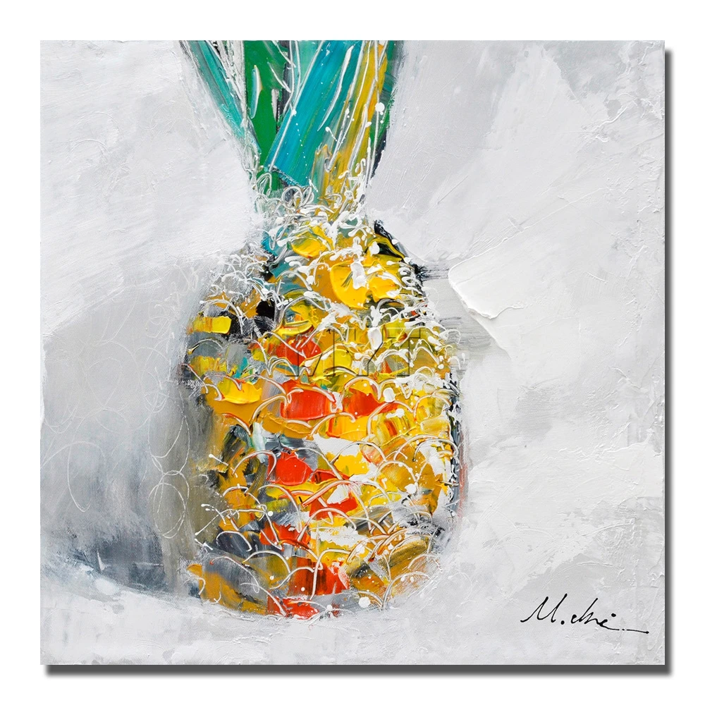 Ананас натюрморт вещи картина маслом c изображением фруктов картины на стену