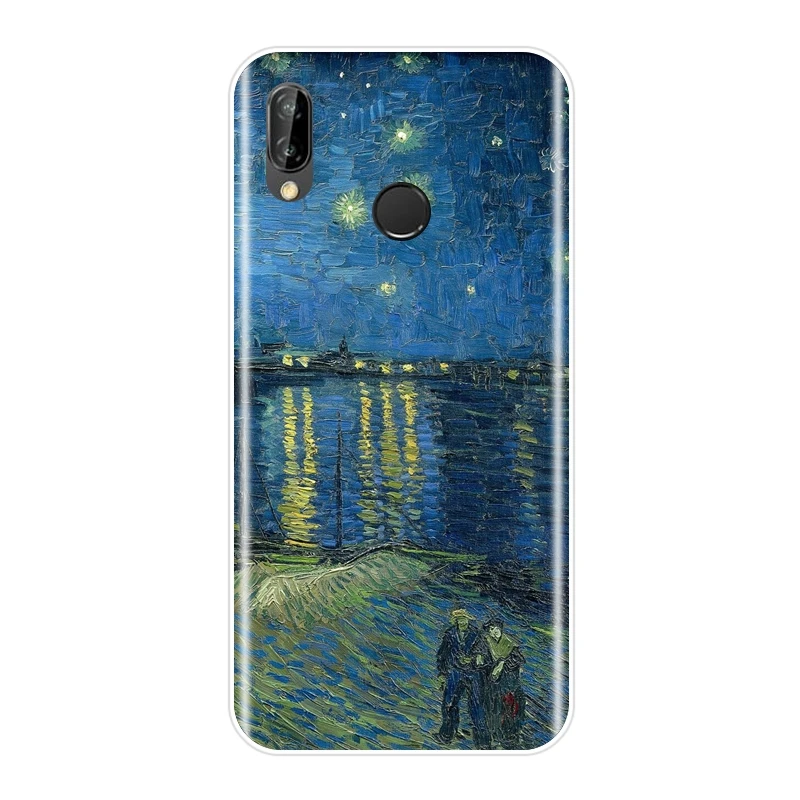 Чехол для телефона Van Gogh для huawei P20 Lite Pro P9 P10 Plus P умный силиконовый чехол-накладка для huawei P7 P8 P9 Lite Mini чехол