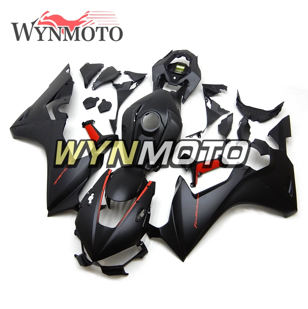Матовый черный ABS пластик мотоциклетные Обтекатели для Honda CBR1000RR 2017 2018 наборы под