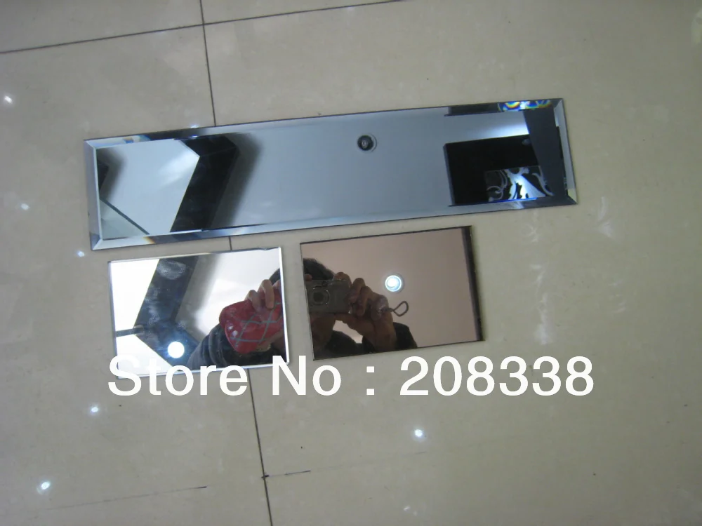 Разрезанная по размеру зеркальная плитка зеркало для ванной (скошенный край и