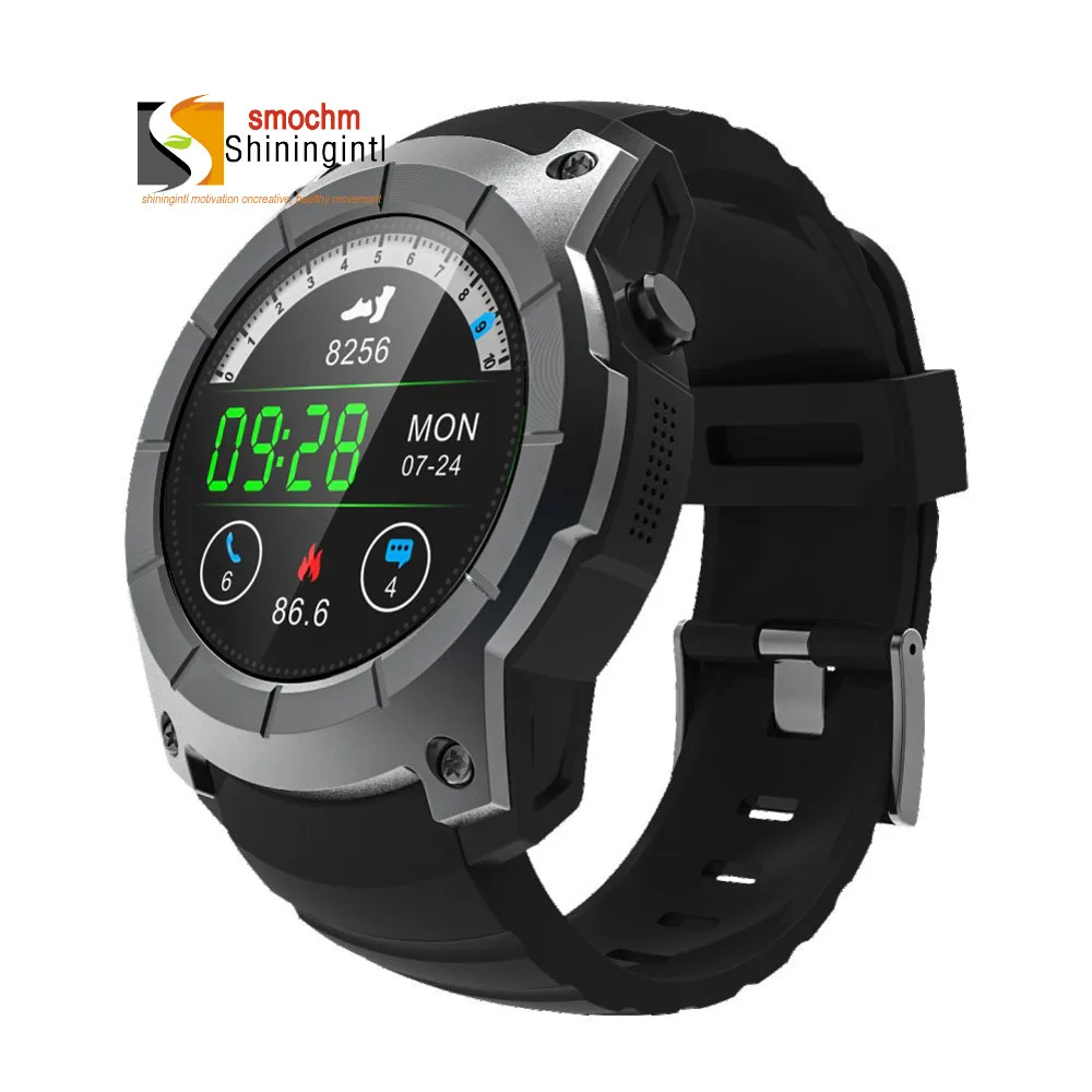 Smochm Bluetooth GSM MT2503 gps Спорт на открытом воздухе отслеживание часы монитор сердечного