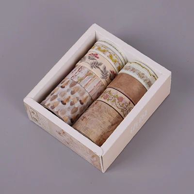 10 шт./кор. цветок, растение, свадебная брошь, лента washi Симпатичные Фламинго значки Единорог сделай сам украшения Скрапбукинг изоляционная лента для художественного оформления Стикеры этикетка - Цвет: mu ya