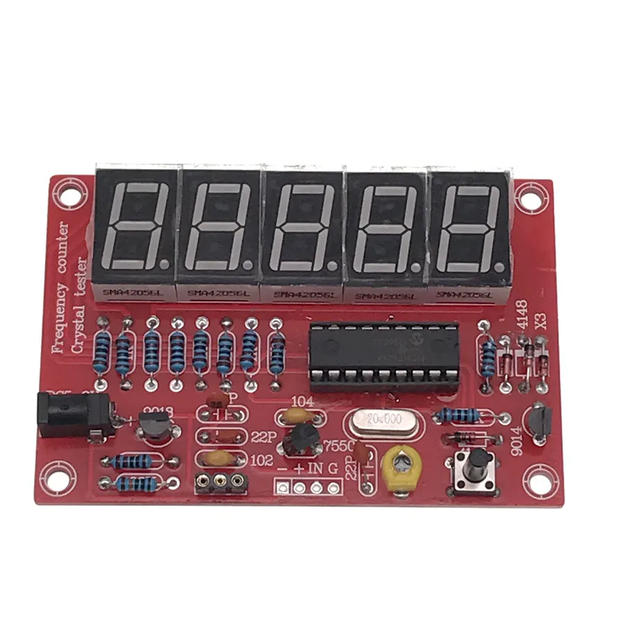 1 Гц-50 МГц счетчик частоты тестер DIY Kit 5 цифр Разрешение измерители частоты frecuencimetro