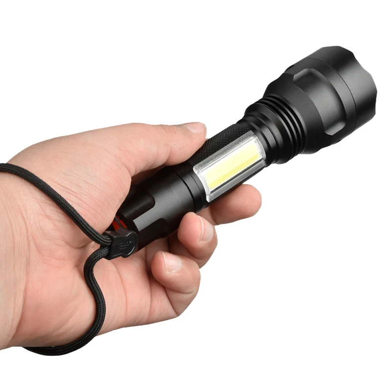 Светодиодный фонарь cob cree xm l2 тактический для велосипеда кемпинга светильник s