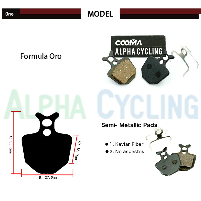 MTB велосипедные дисковые Тормозные колодки для FORMULA ORO K18 K24 PURO тормоза GIANT DA7 4