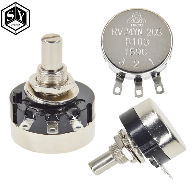 RV24YN20S B201 B501 B102 B202 B502 B103 B203 B503 B104 B204 B254 B504 B105 500 Ом 10K 20K 50K 100K 200K Ом Потенциометр