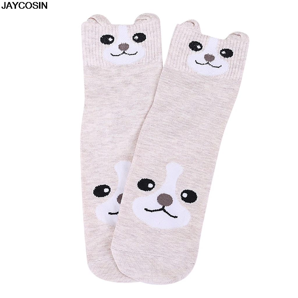 Женские забавные носки JACOSIN хлопковые с животными кошками художественными