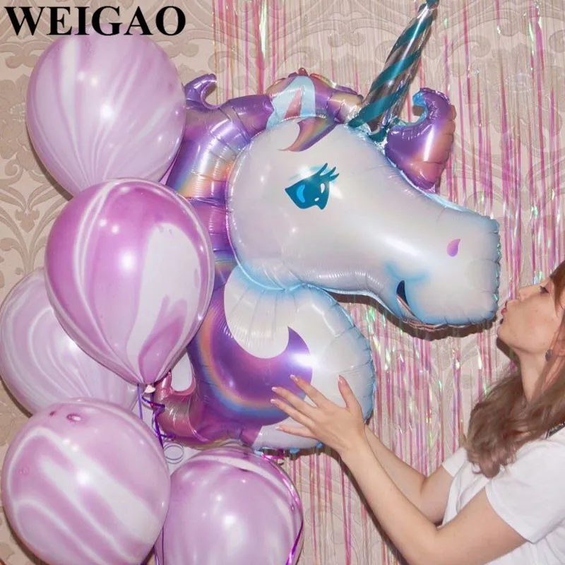 WEIGAO 40 дюймов номер 1 Воздушные шары розовое золото один год баллон для маленьких мальчиков и девочек первый день рождения первый год День рождения воздушные шары