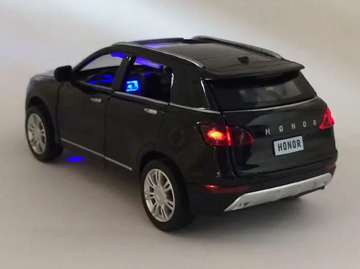 1:32 игрушечная машинка HAVAL H6, литая под давлением модель автомобиля из металлического сплава, миниатюрная модель, звук и светильник, модель автомобиля, игрушки для детей