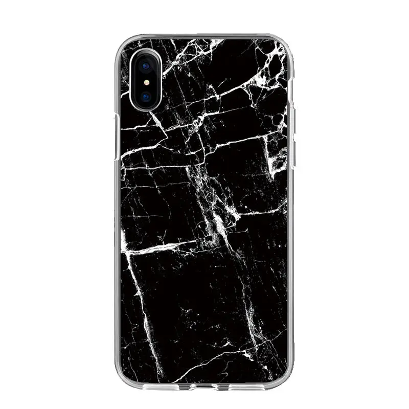 Мраморный чехол для Coque iphone X, XR, XS, MAX, чехол из мягкого ТПУ, задняя чехол для iphone 5 5S se, S6, 6 S, 7, 8 Plus, чехол, чехол для телефона