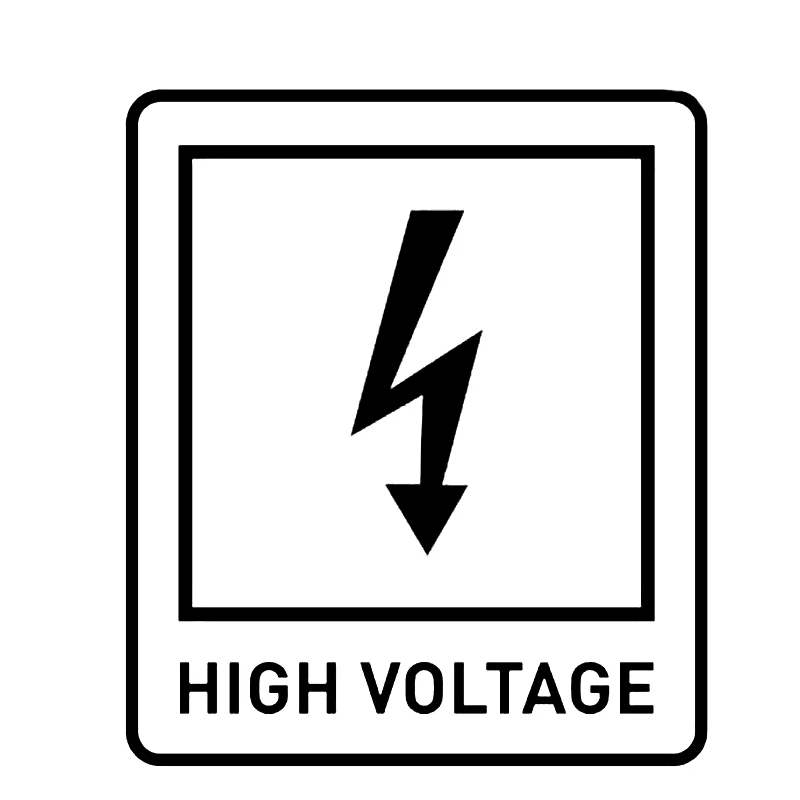 11.4cm * 13.2cm Warning High Voltage Be Careful Car Sticker Vinyl Graphic Decoration | Stickers