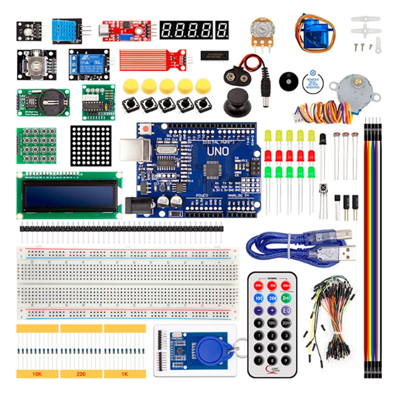 Комплект UNO R3 обновленная версия для стартового комплекта Arduino набор обучения RFID
