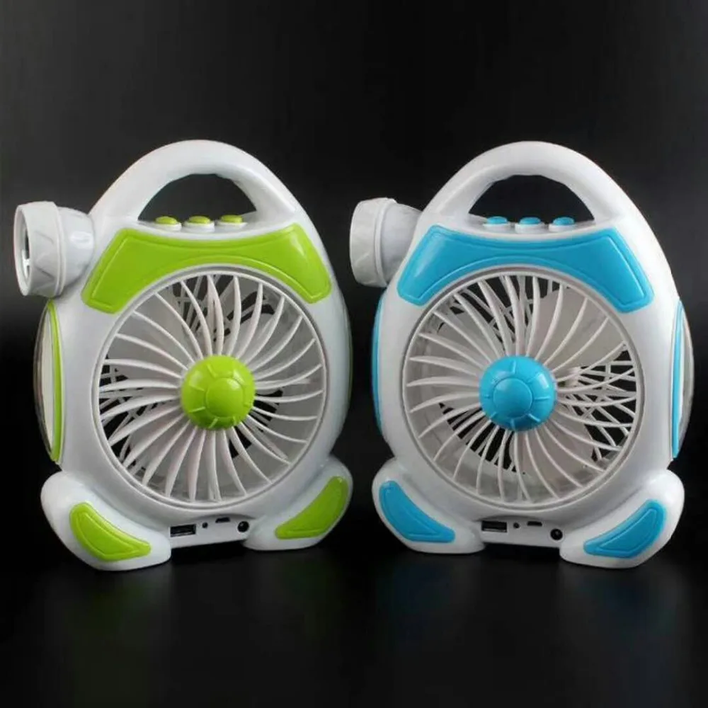 Портативный вентилятор 3 в 1 Многофункциональный мини LED Настольная лампа вспышка