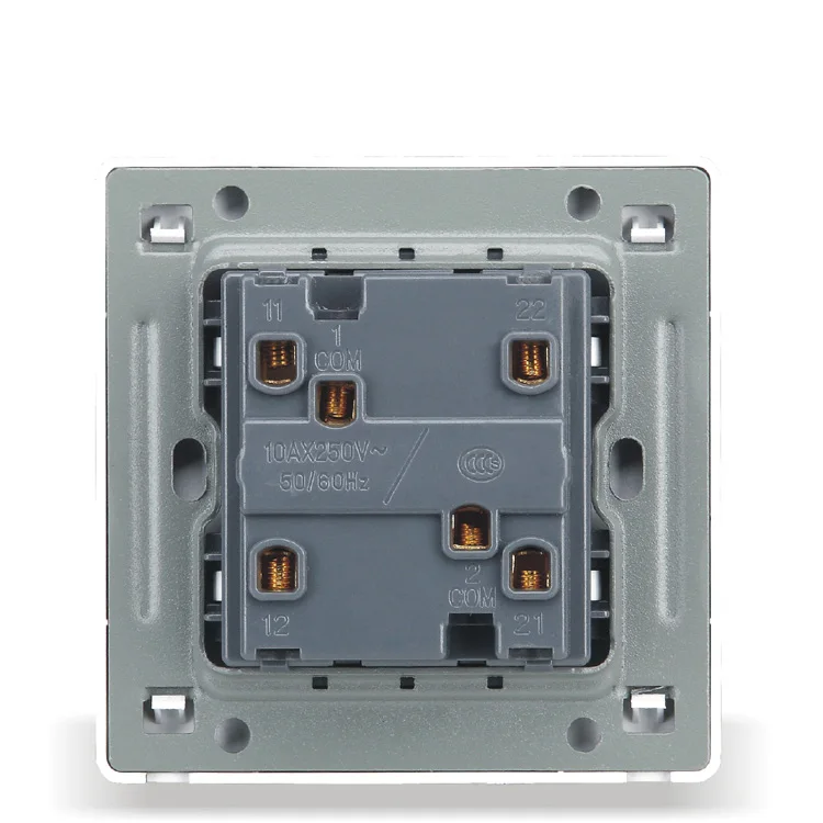 Домашняя настенная розетка 86 Деревянный Цветной Ретро переключатель два