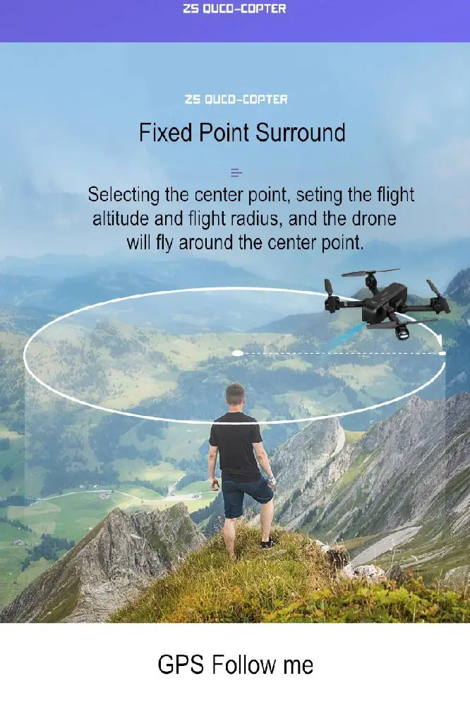LeadingStar SJRC Z5 5G Wifi FPV с камерой 1080P двойной gps динамический Дрон Квадрокоптер