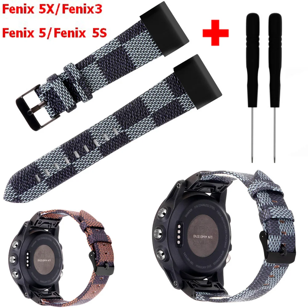 Быстрый Fit Кожаный браслет для Garmin Fenix gps часы Stap браслет для Garmin Fenix3/Fenix 5/Fenix 5s/Fenix 5X ремешок для часов