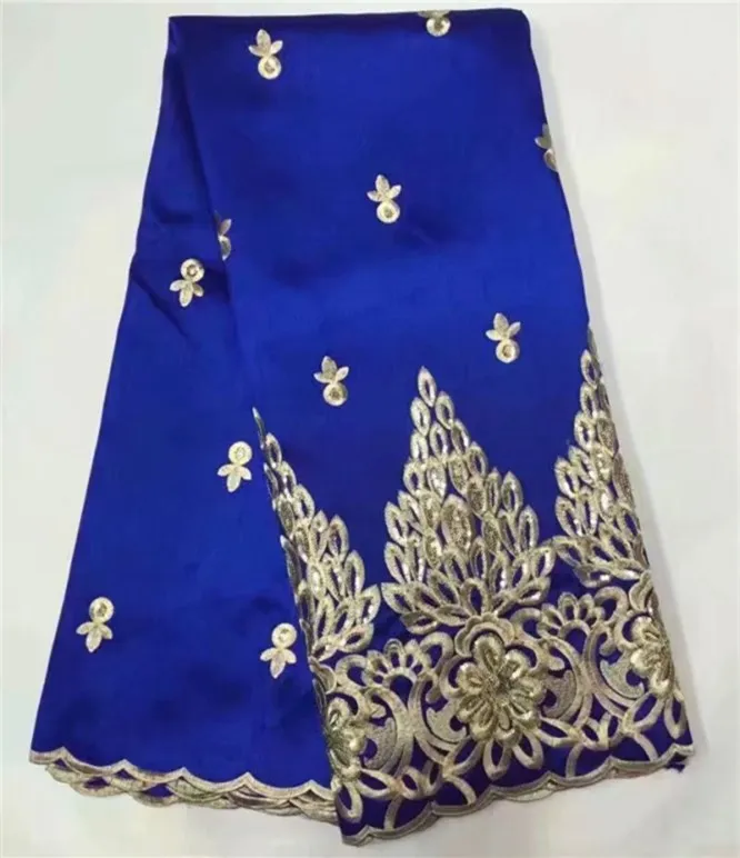Newest purple Color African George Lace Fabric 5 Yards/lot Super Quality For Woman Dress b-6-2 | Дом и сад