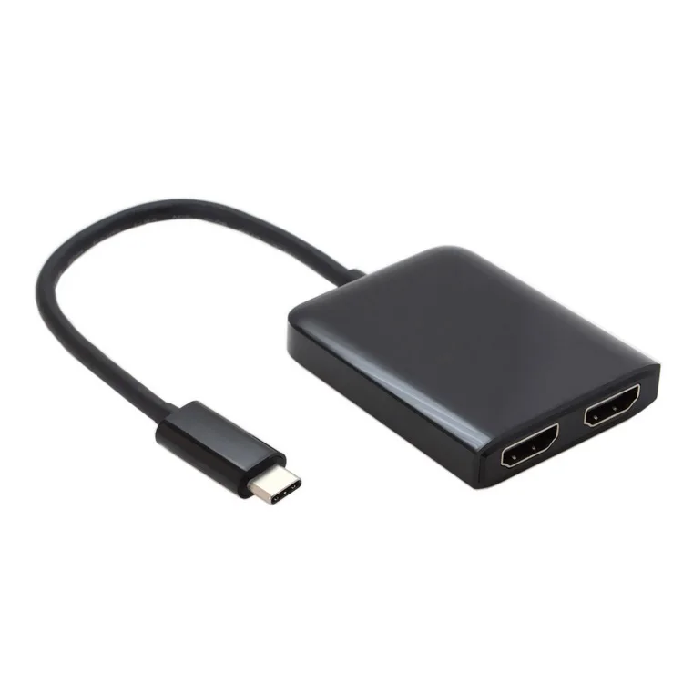 USB-C USB 3.1 Type C to Dual HDMI 4K 30HZ Adapter for Laptop &amp Macbook Monitor HDTV |
