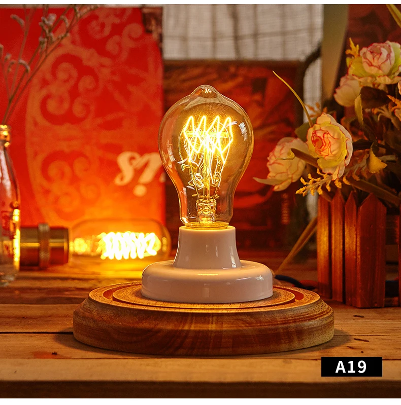 EL ретро Edison LED светильник лампочка E27 E14 40W 220V ST64 C35 G80 G95 T45 T30 T185 T10 A19 ST64 ампулы лампы Винтаж ламп Эдисона