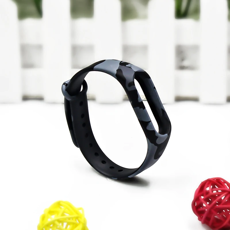 Цветной силиконовый ремешок Mi Band 2 экологически безопасный для запястья mi band