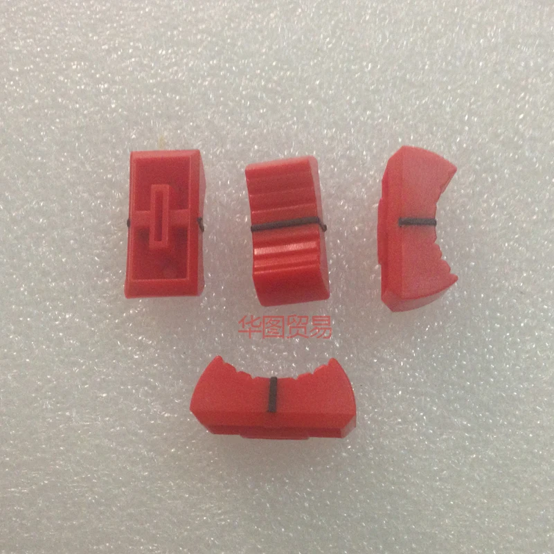 10 шт. красный смеситель приглушить стол прямой скольжения потенциометра Ручка