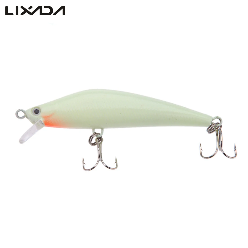 Lixada 3D светящаяся легкая Ночная приманка жесткая рыболовный крючок 82 мм