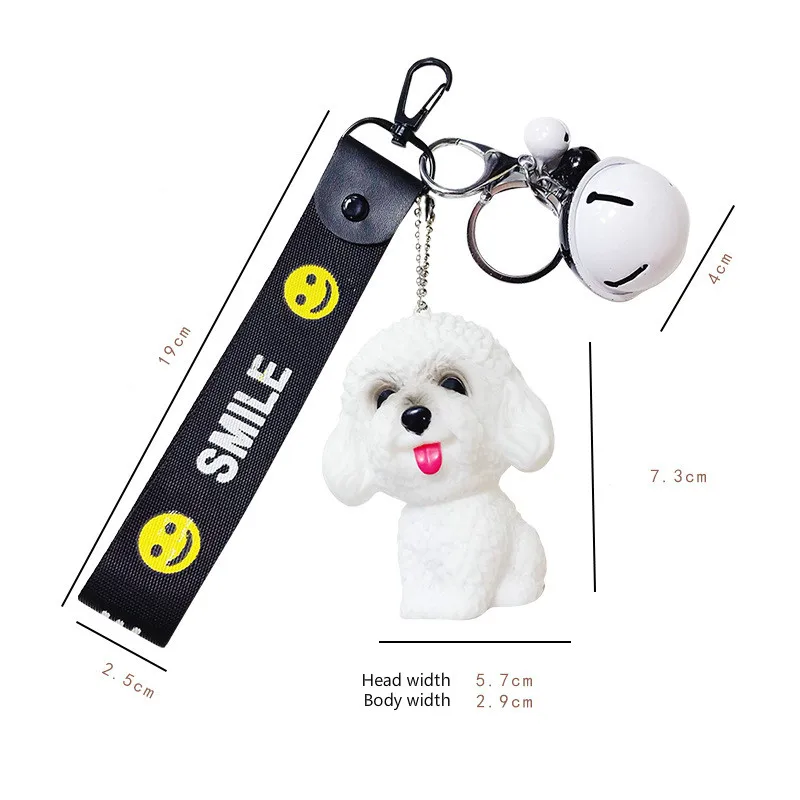 Мультфильм собака кукла брелок для женщин милый простой Тедди украшения пара