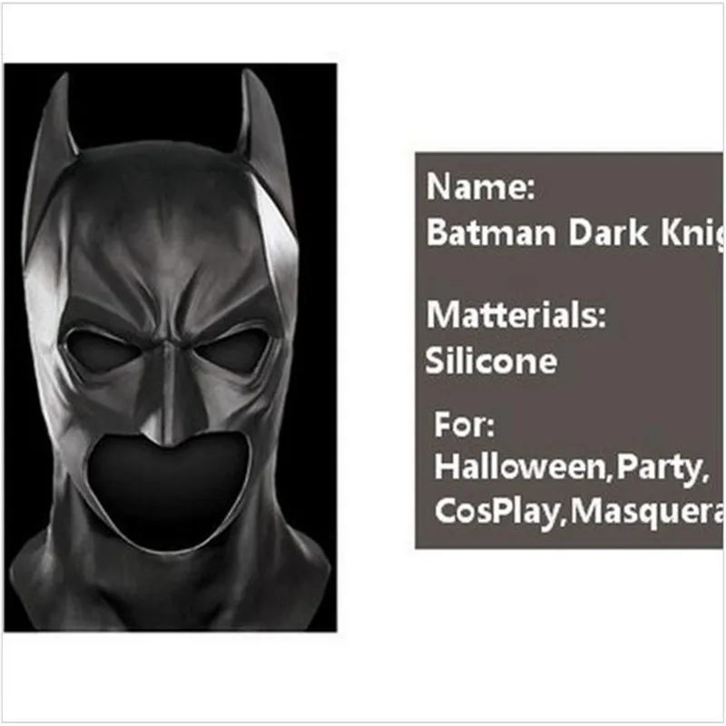 Костюм маска Бэтмена на Хэллоуин для взрослых и детей|batman mask|latex scary masksscary mask |