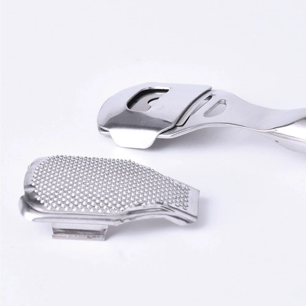 

Stainless Steel Foot File Rasp Cuticle Callus Cutter Pedicure Shaver with Blades hotsale