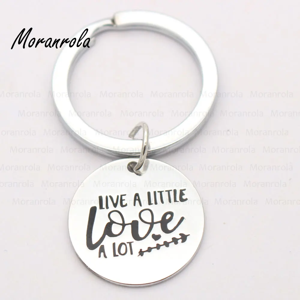 Медное ожерелье с брелком arried надписью Live A Little Love романтическое украшение на