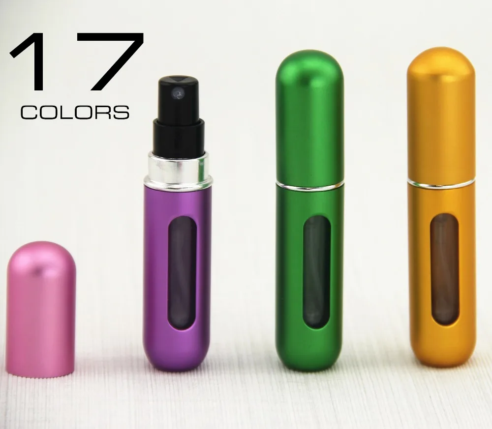 Туристические товары 5 мл 6 шт. мини многоразовый распылитель парфюмерии металла