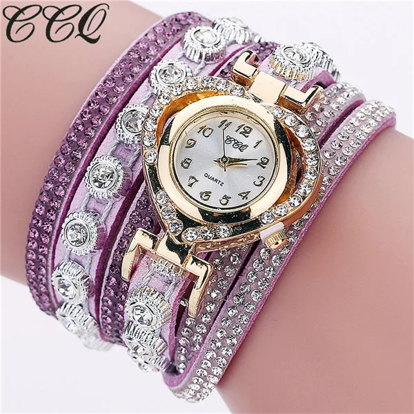 

CCQ HOT Fashion Women Watches Gold Bracelet Quartz Gift Watch Wristwatch Women's Watch Femme Dress Leather Casual Clock Reloj #A