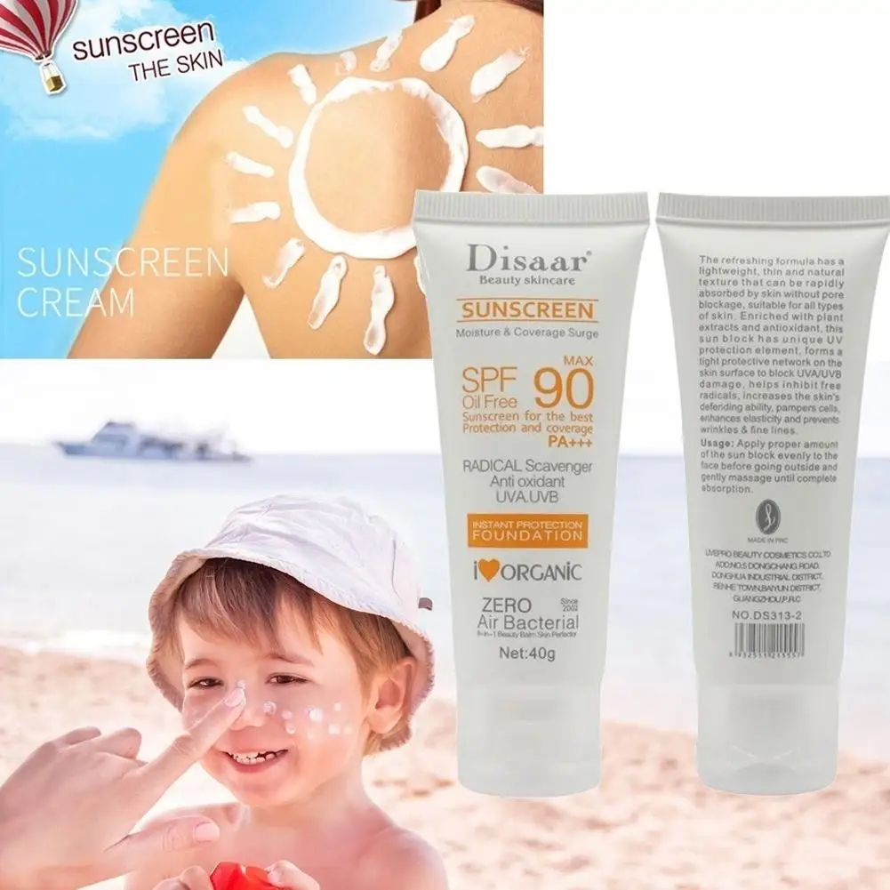 SPF90 PA+++ солнцезащитный крем для лица, водостойкий солнцезащитный крем от пота, изоляционный увлажняющий защитный крем для кожи, дневной крем