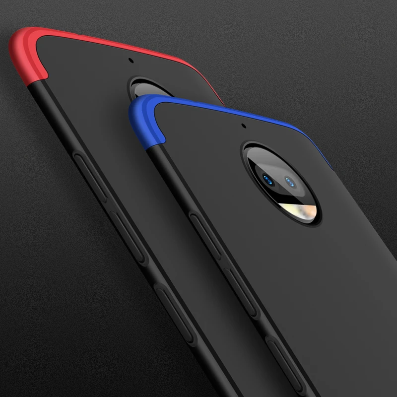 Аксессуары чехол для Motorola Moto G5s Plus 3 в 1 защитный телефона Жесткий ПК 360 Полный
