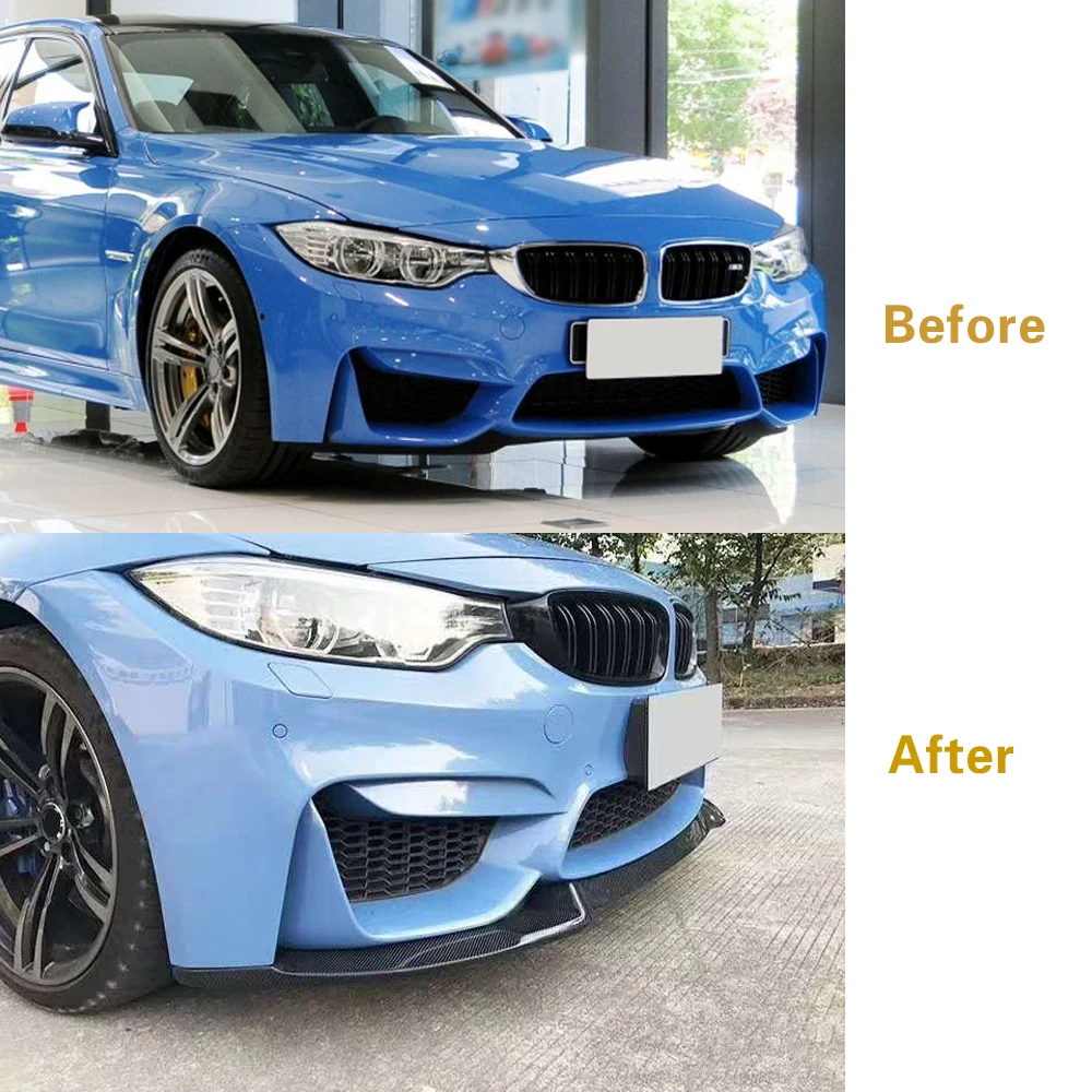 Передний бампер из углеродного волокна для BMW F80 M3 F82 F83 M4 Sedan Coupe Convertible 2014