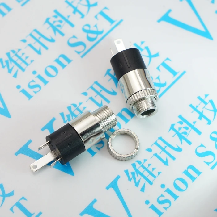 

5PCS/LOT PJ392 3.5mm Stereo Female Sockect Jack with Screw 3.5 Audio Headphone Connector PJ-392