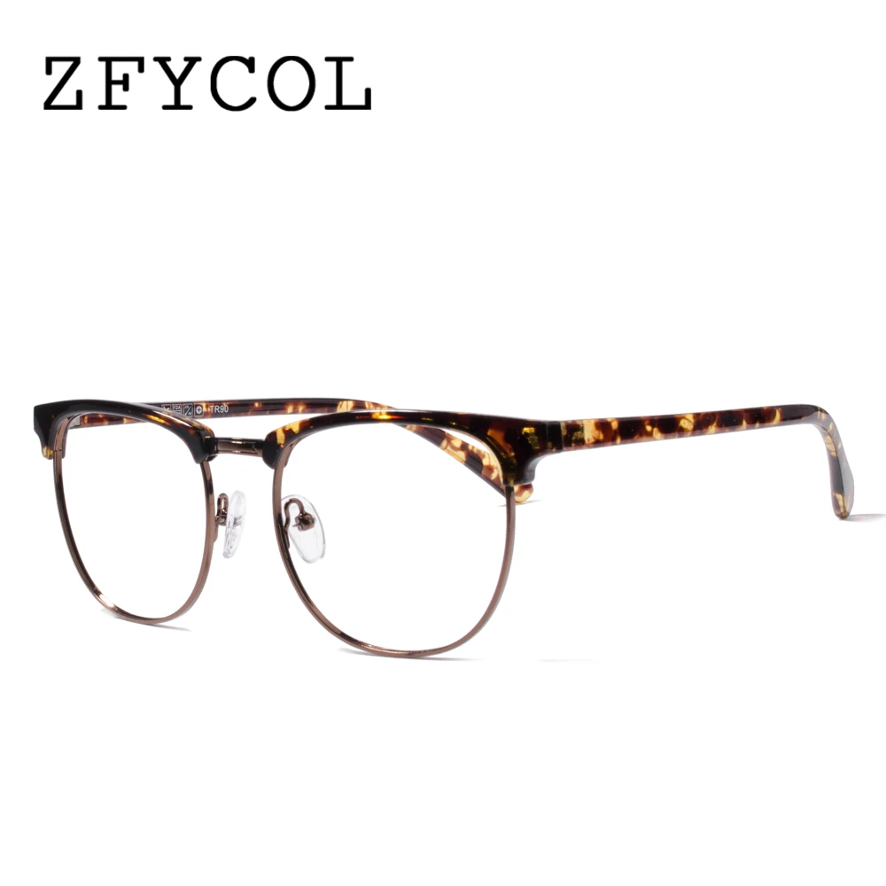 ZFYCOL женские золотые оправы для очков классические очки чтения дизайн