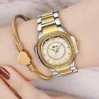 Прямая поставка НОВЫЕ 2020 горячие продажи наручные часы для женщин из нержавеющей стали золотые женские часы с бриллиантами наручные часы