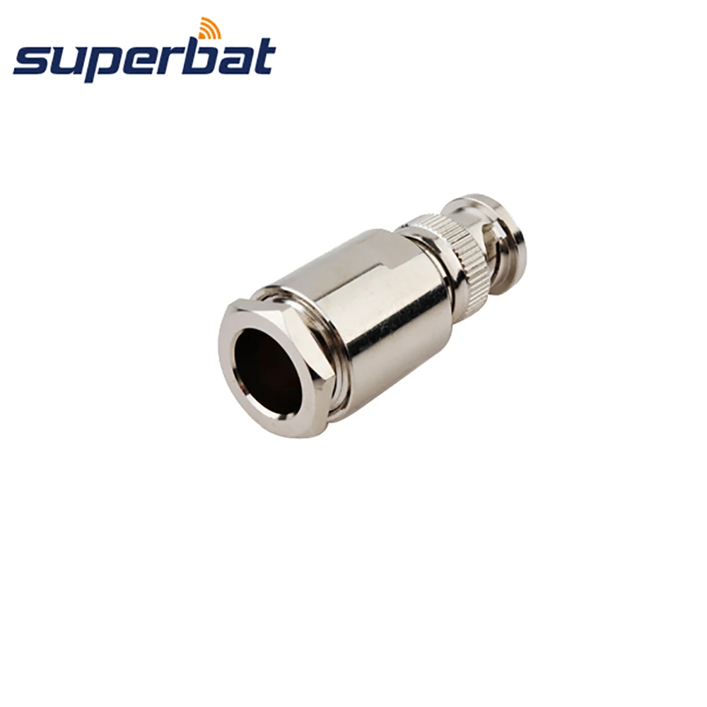 Superbat BNC Clamp Male Straight RF Coaxial Connector for Cable RG8,RG214,KSR400,LMR400