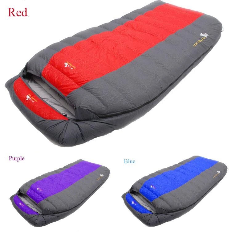 

Couple pattern Ultralarge 600g/800g/1000g/1200g/1500g duck down filling comfortable camping sleeping bag accept custom order
