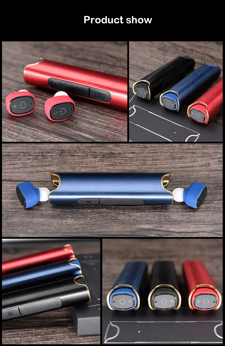 TWS-S2 беспроводные Bluetooth наушники бизнес наушники беспроводные 3D стерео гарнитуры внешний аккумулятор bluetooth
