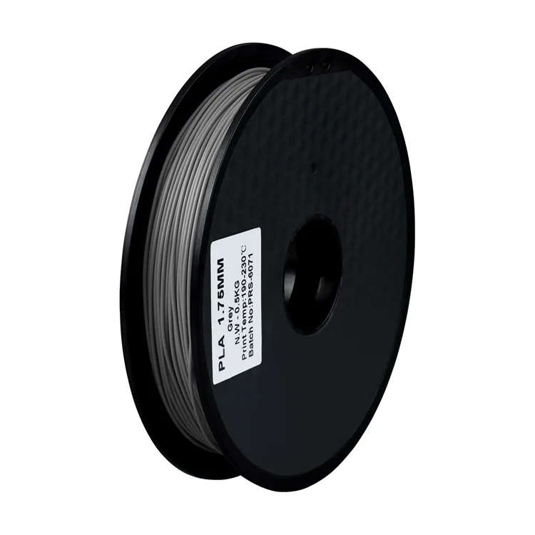 New 3D printer 1.75 mm 0.5KG PLA 3D printer Filament 3D Printing Materials Hot sale Best prise High quality in china 12 colour - Color: Gray