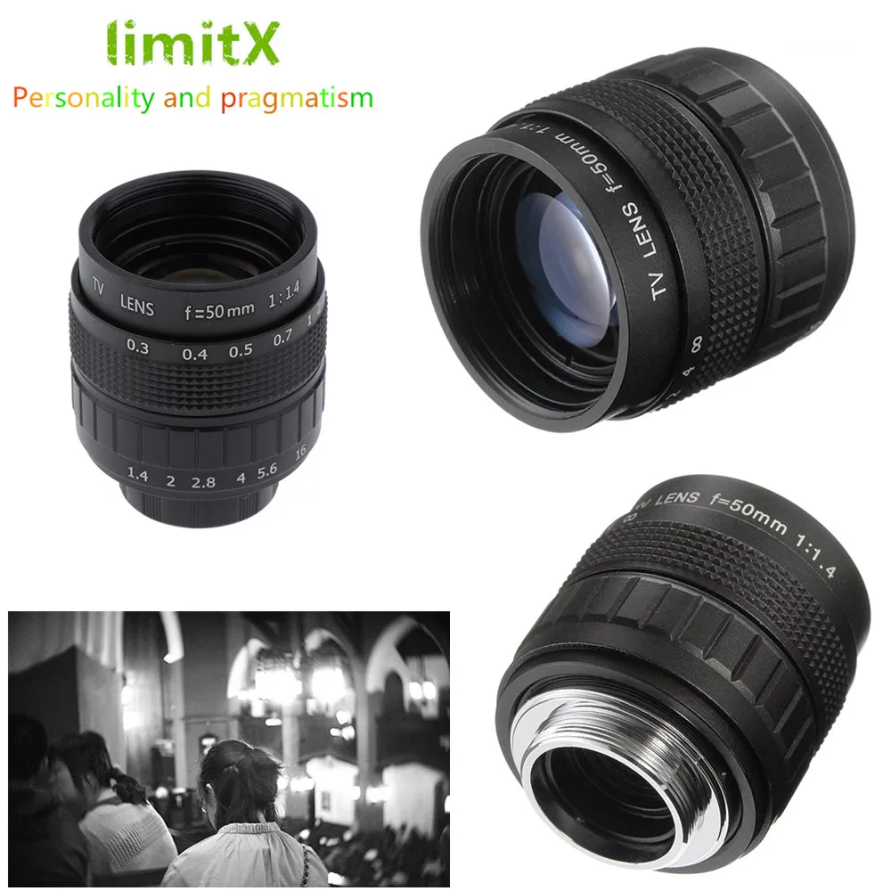 50 мм F1.4 CC ТВ фильм Объектив C крепление для Kodak S 1 YI M1 APS беззеркальных цифровой