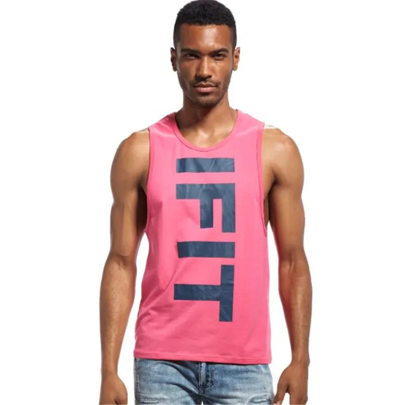 Новые мужские хлопковые майки безрукавки с глубоким вырезом и круглым